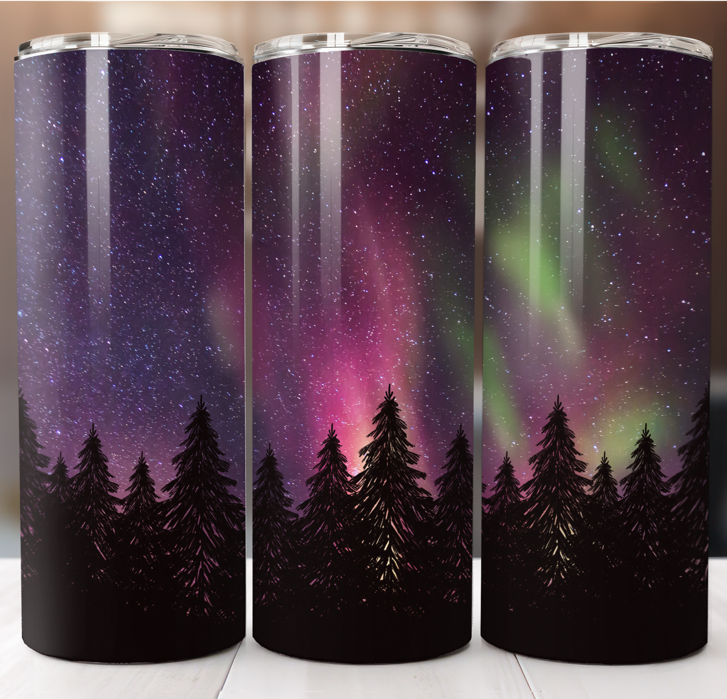 Aurora Borealis Purple Insulated Tumbler
