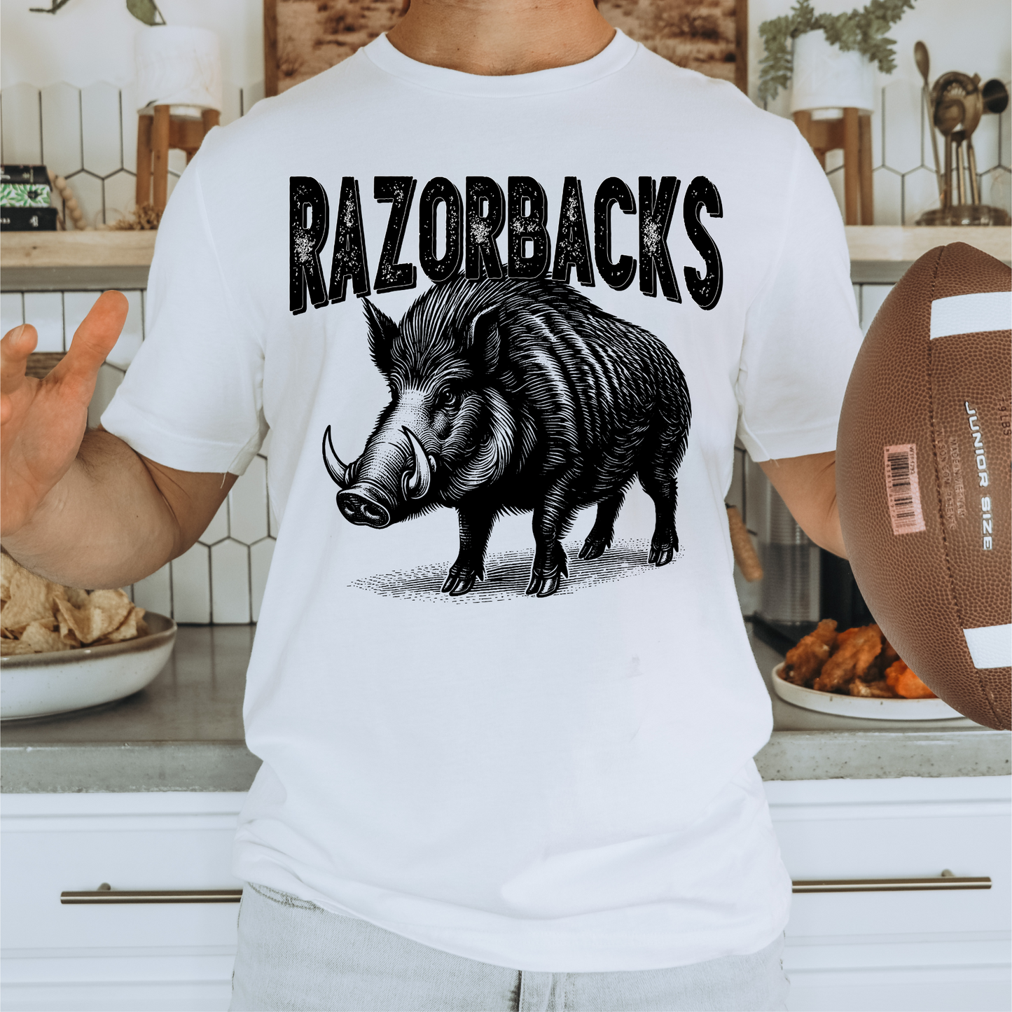 Distressed Hog Graphic Tee