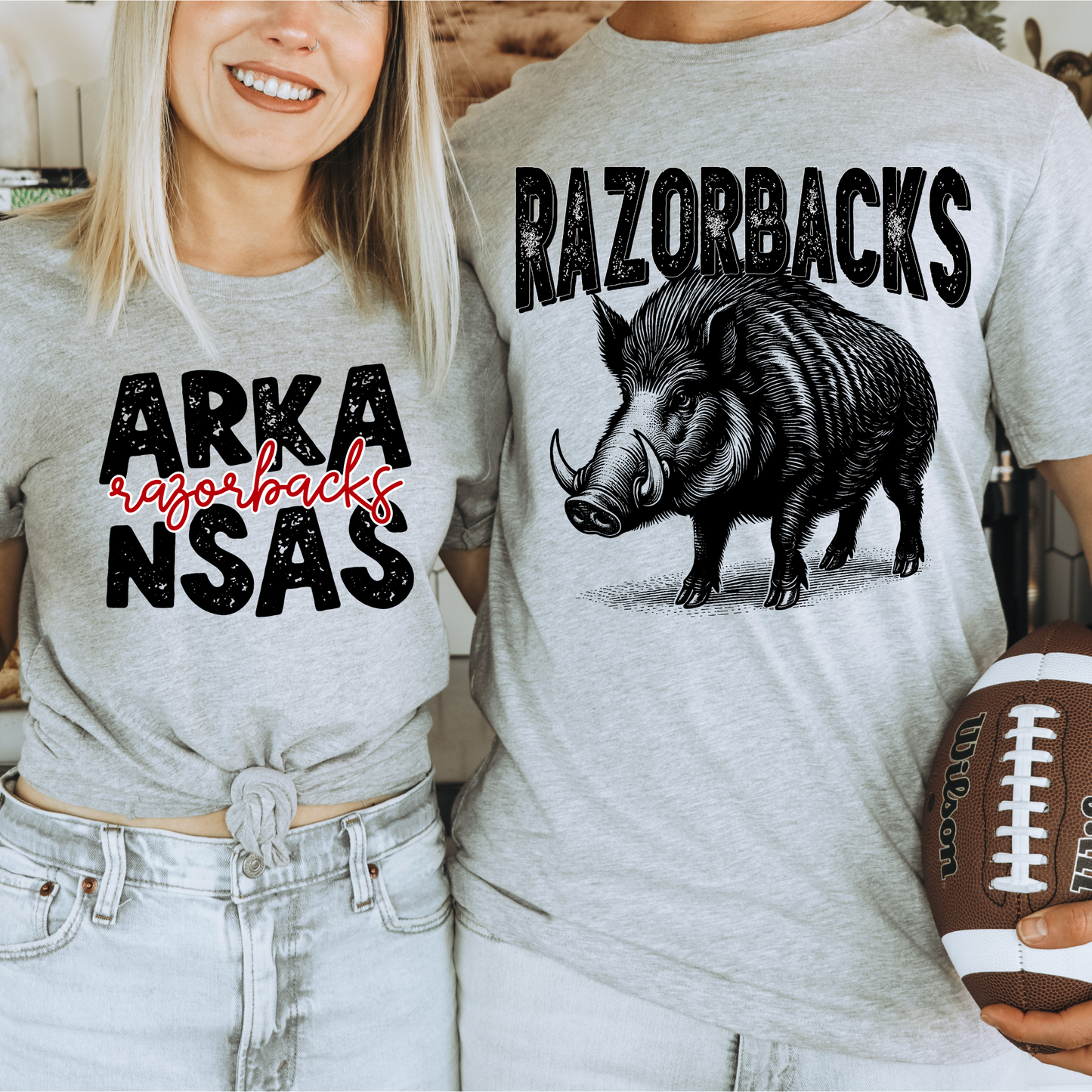 Distressed Hog Graphic Tee