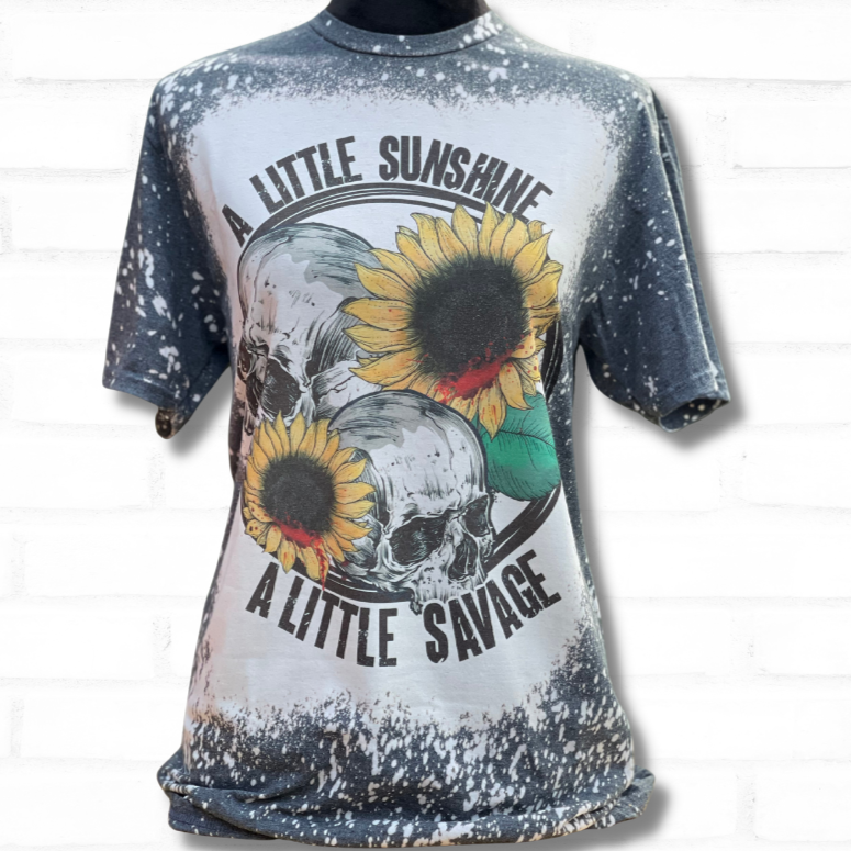 A Little Savage Bleached Graphic Tee
