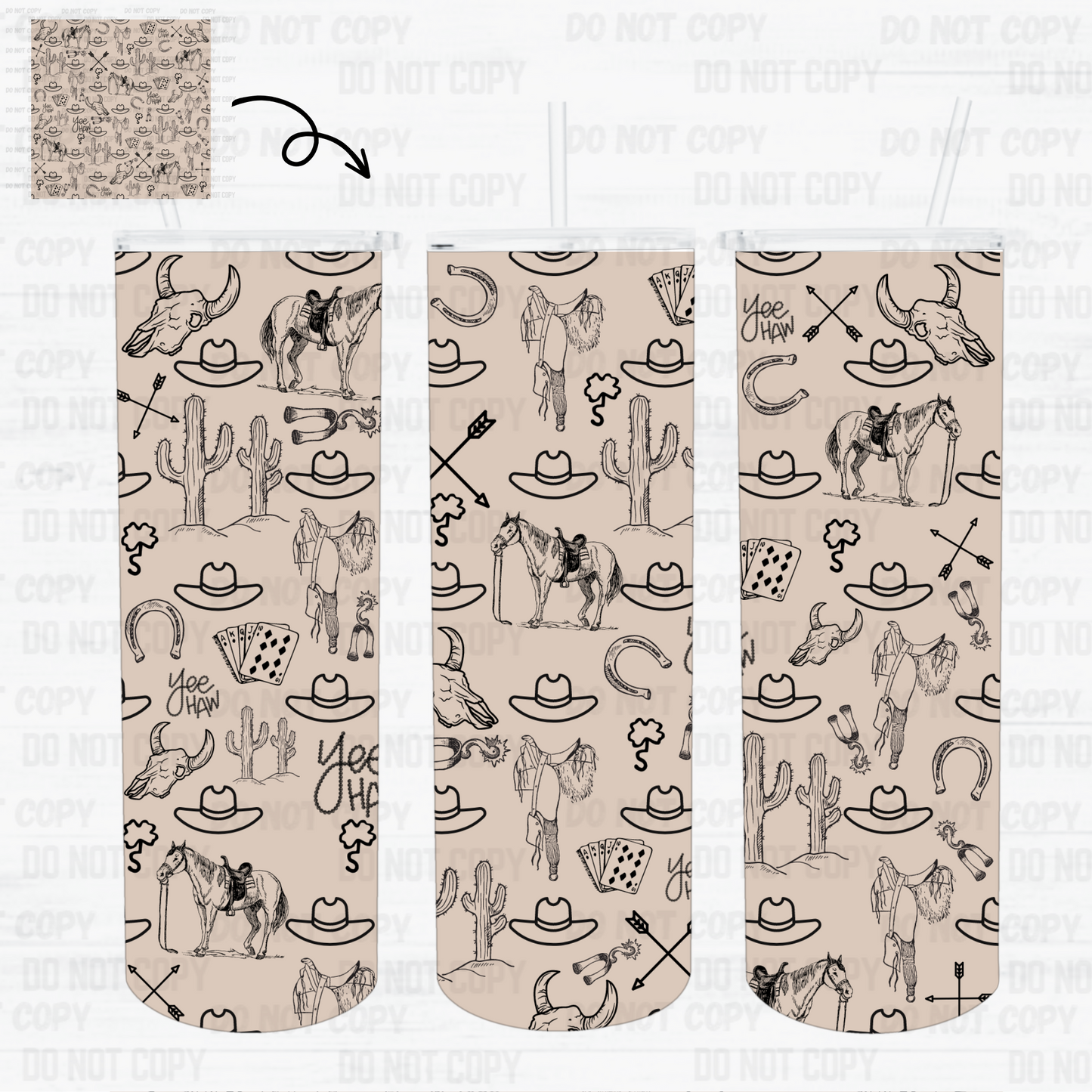 BOHO TAN YEE HAW Insulated Tumbler