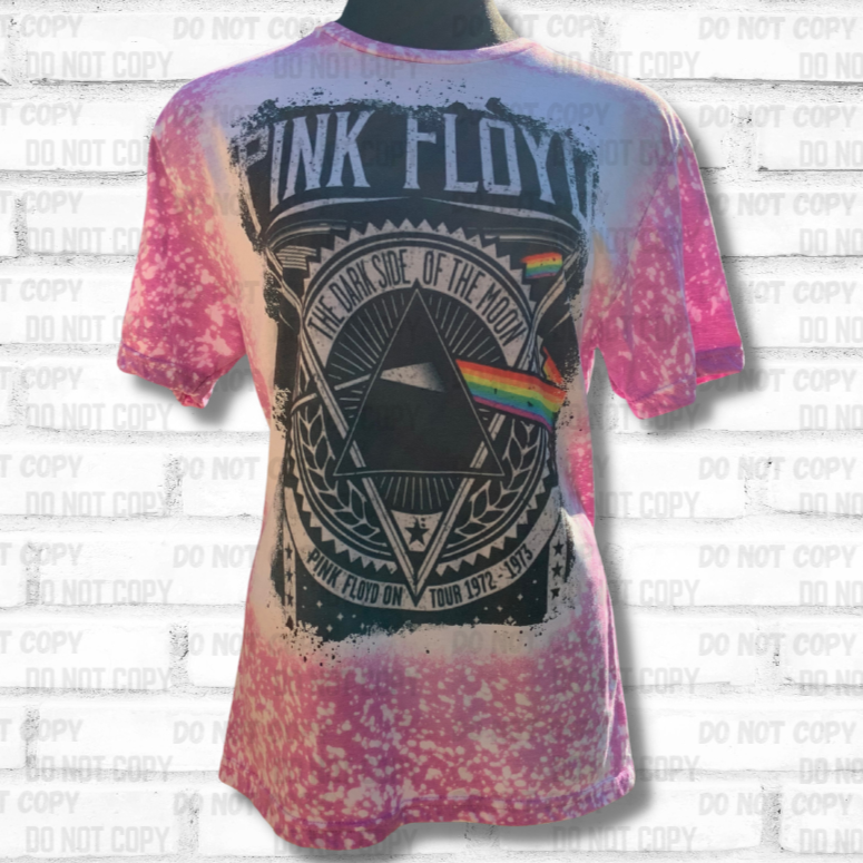 DARK SIDE OF THE MOON Graphic Bleached Tee