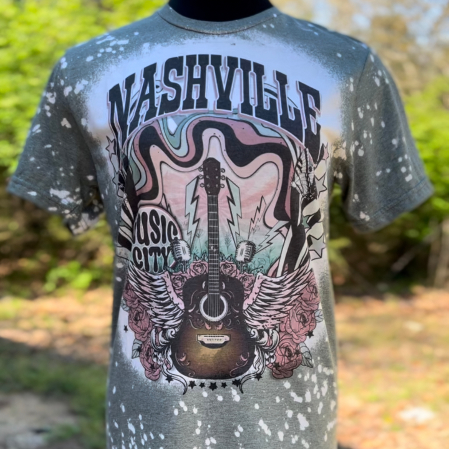 Nashville Bleached Graphic Tee