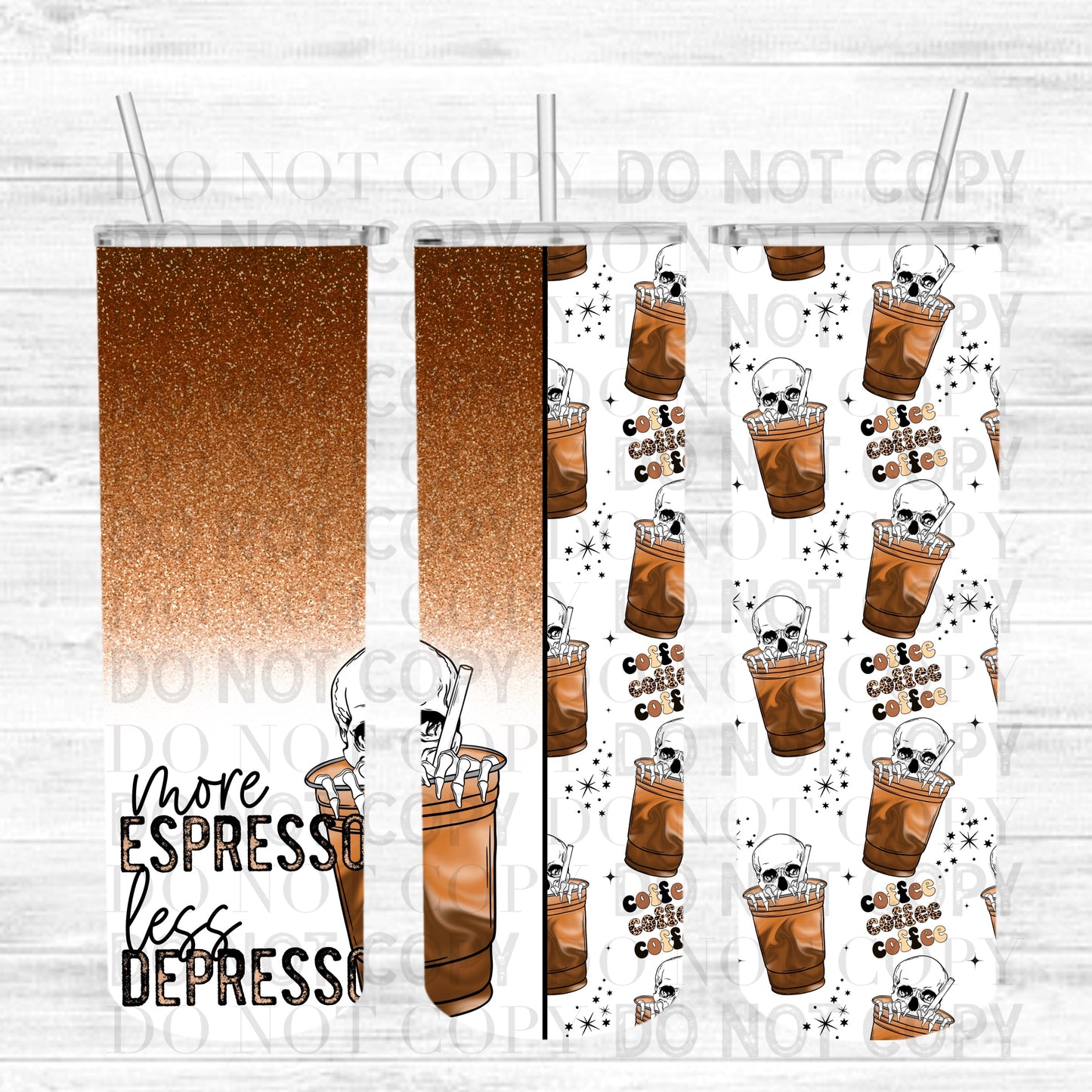 More Espresso Less Depresso Insulated Tumbler