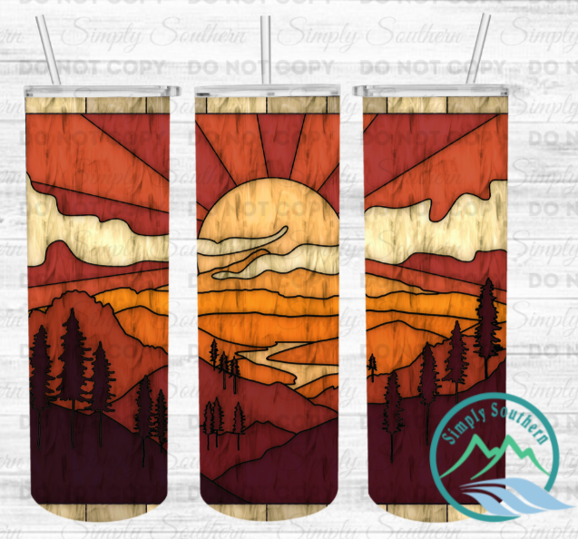 MOUNTAIN SUNSET TUMBLER