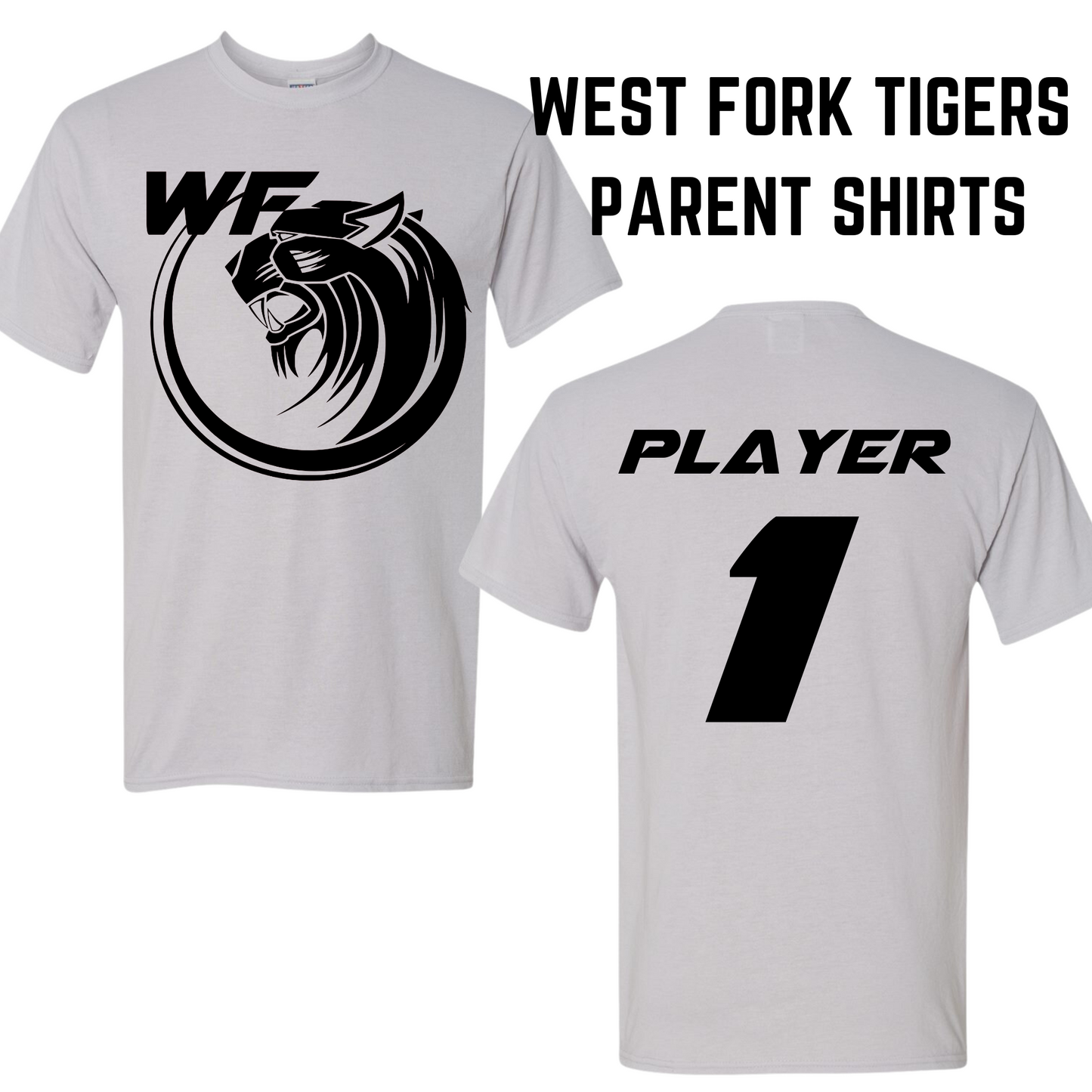 WF TIGERS YOUTH SOFTBALL PARENT SHIRTS