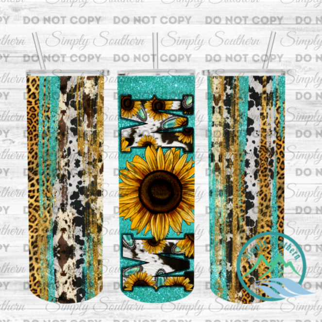 SUNFLOWER MOM-TURQUOISE