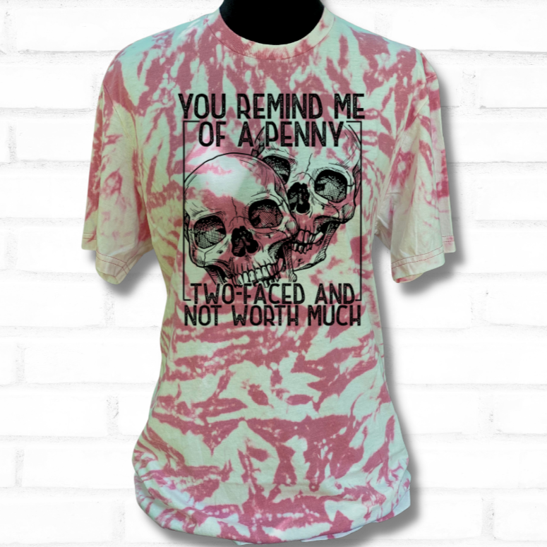 Two Faced Penny Bleached Graphic Tee
