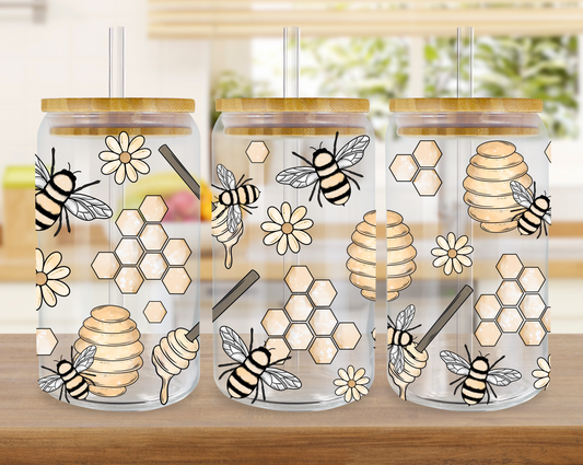 Honey Bees Collage 16oz