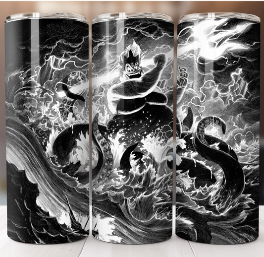 Sea Witch B/W Insulated Tumbler