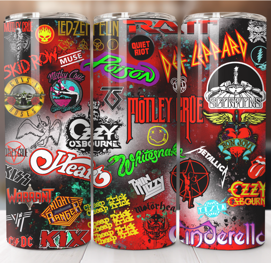 Rock Bands V1 Insulated Tumbler