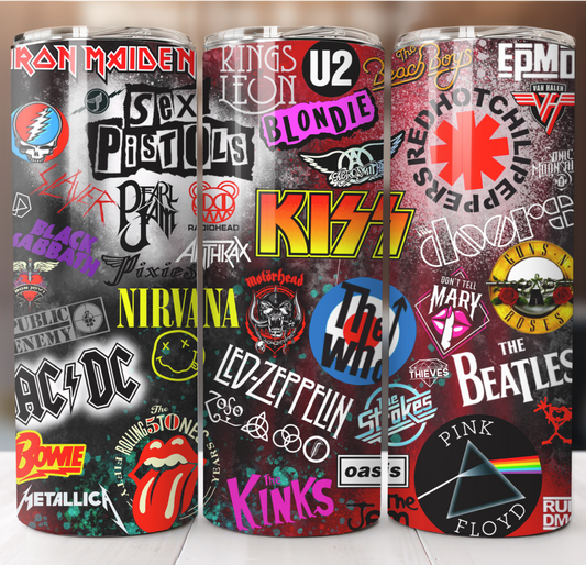 Rock Bands V2 Insulated Tumbler