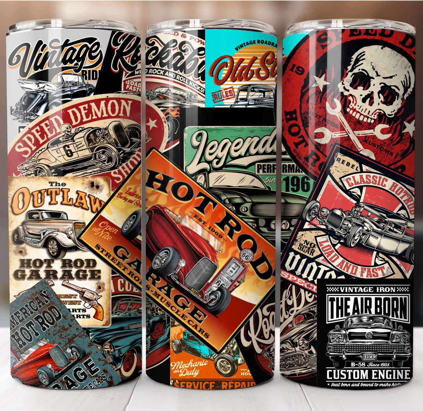 Hot Rod Patches Insulated Tumbler