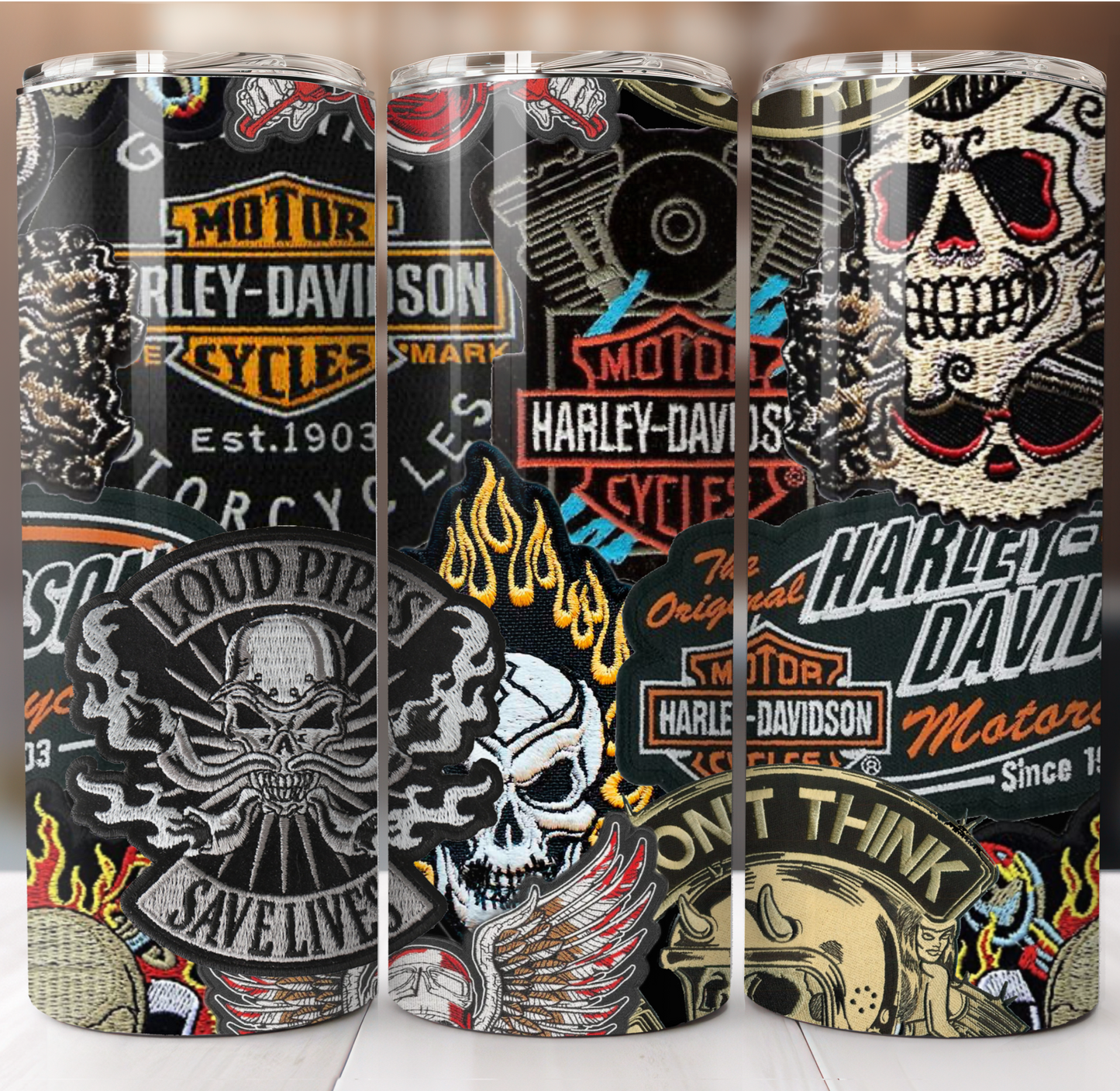 Biker Patches Insulated Tumbler