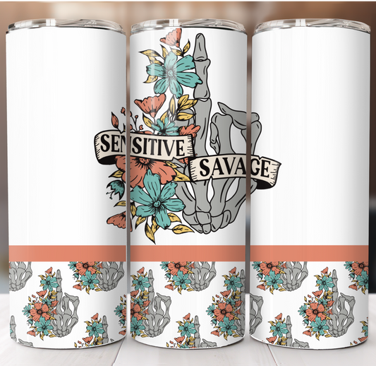 Sensitive Savage Insulated Tumbler