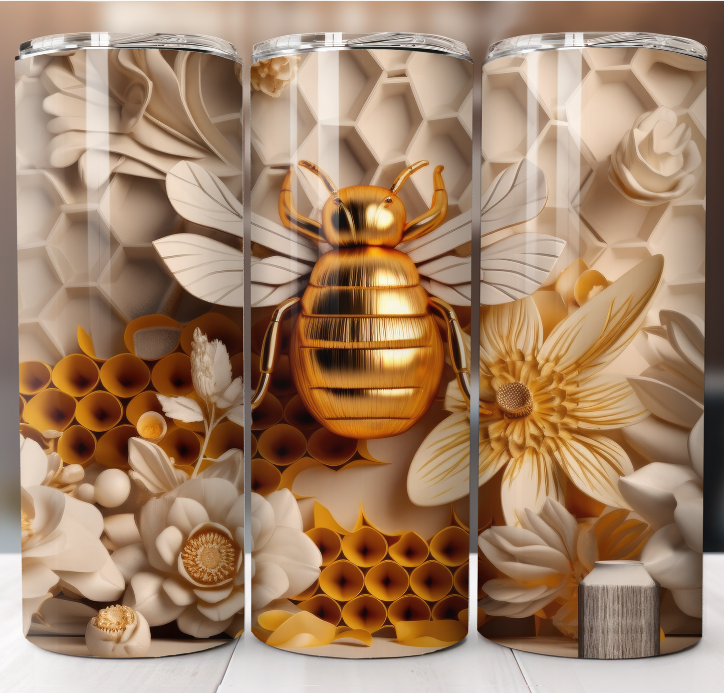 Bee 3D Insulated Tumbler