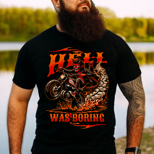 Hell Was Boring Graphic Tee