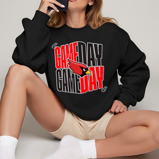 Farmington Cardinals Game Day Sweatshirt – Black