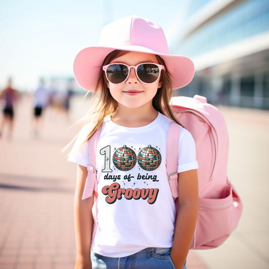 100 Days Of Being Groovy Youth Graphic Tee