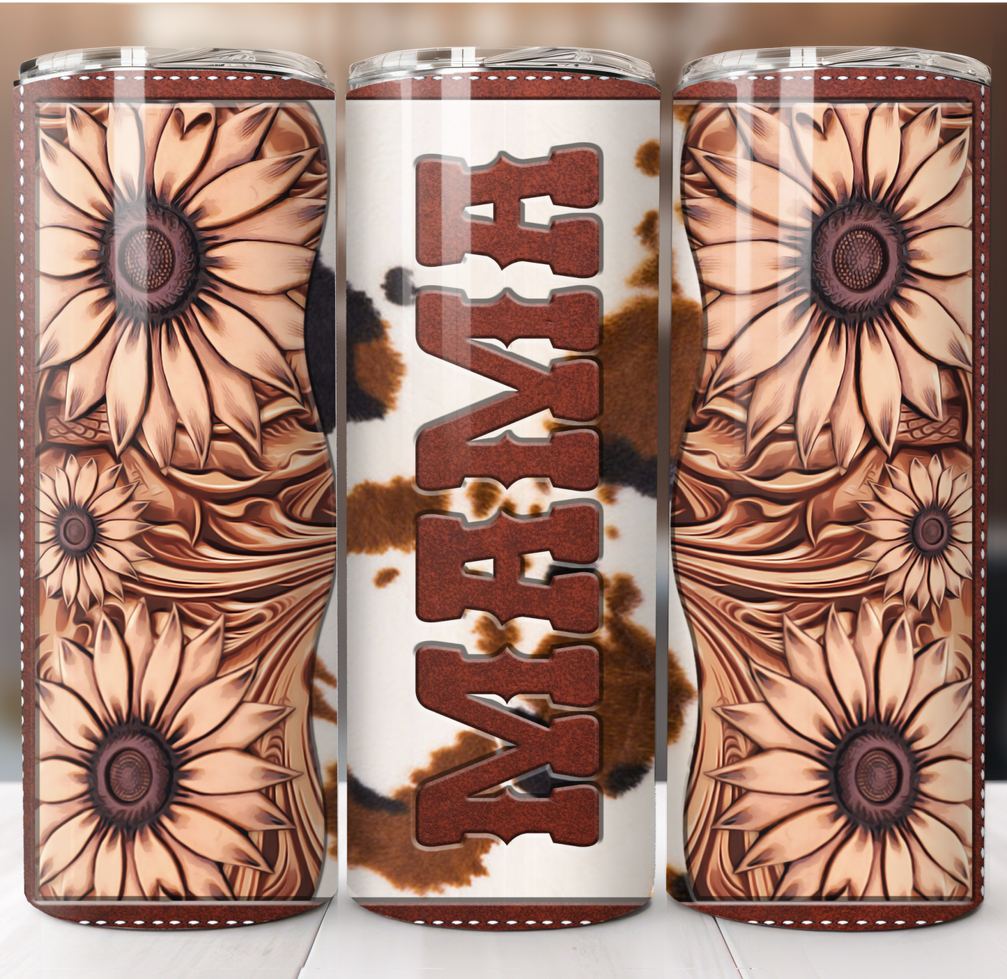 Tooled Leather Mama Insulated Tumbler