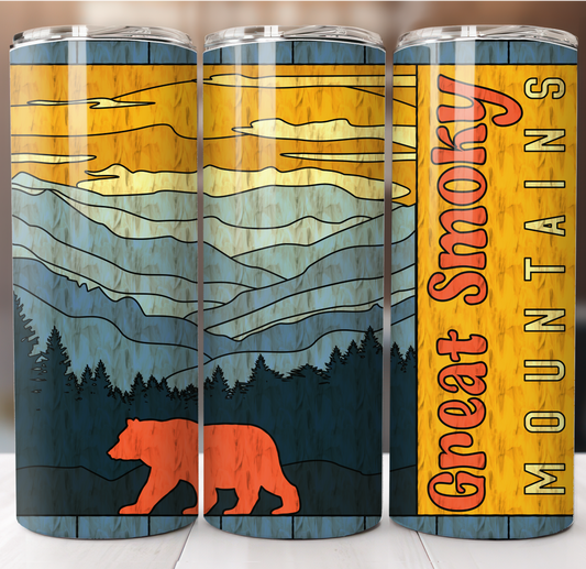 Smokey Mountains Bear Insulated Tumbler