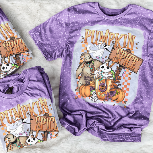 Pumpkin Spice Bleached Graphic Tee