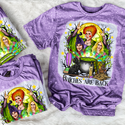 Witches Are Back Bleached Graphic Tee