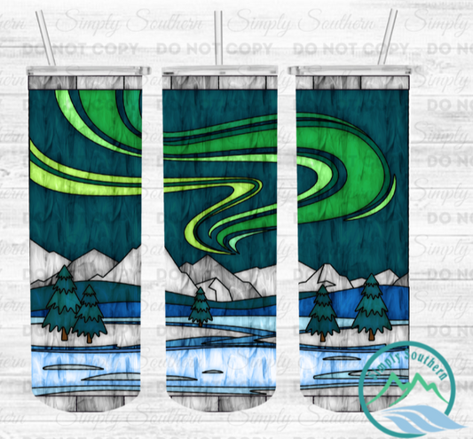CRISP MOUNTAIN AIR STAINED GLASS