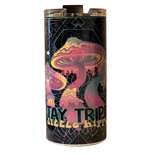 Stay Trippy 4 in 1 Can Cooler/Insulated Tumbler