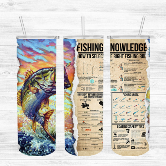 FISHING KNOWLEDGE INSULATED TUMBLER