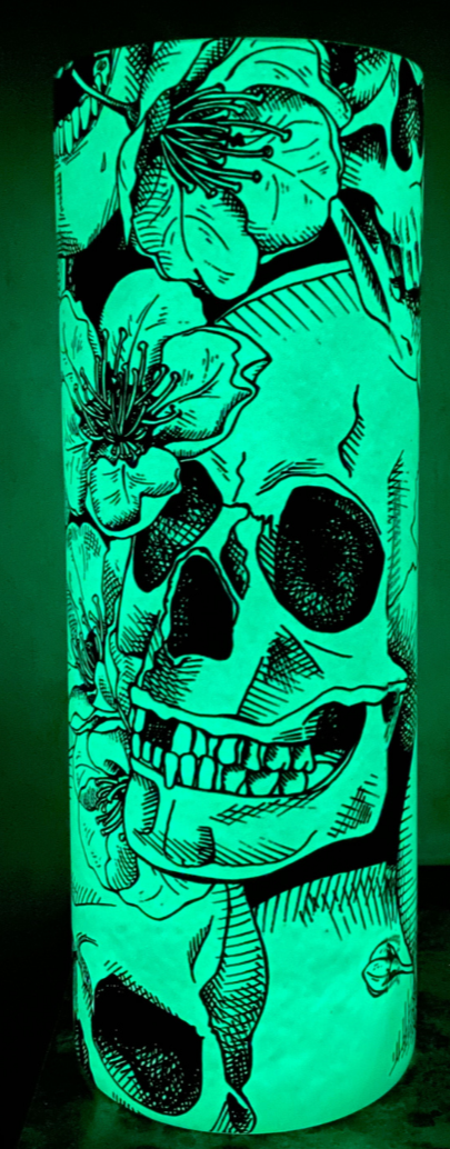SKULLS AND FLOWERS