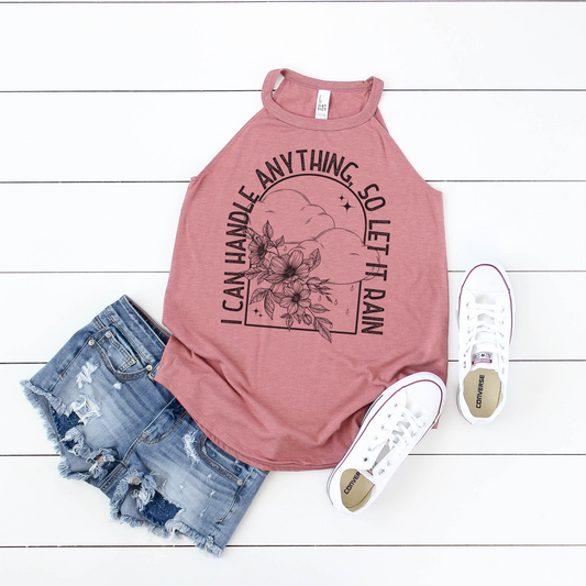 LET IT RAIN GRAPHIC ROCKER TANK