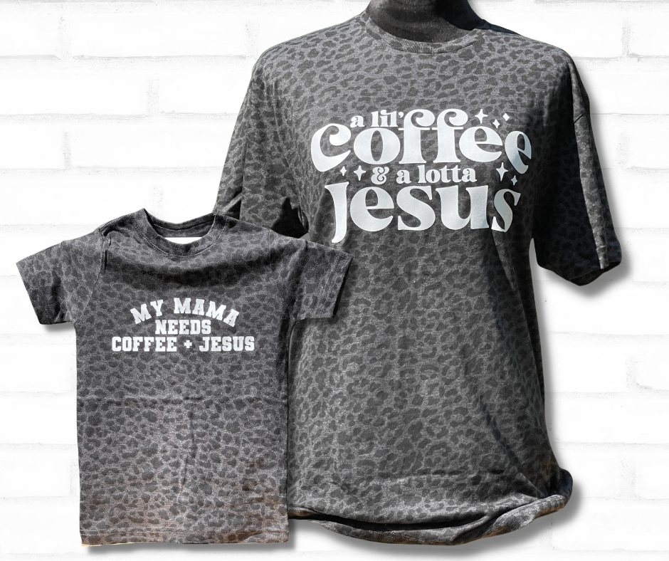 Mama Needs Coffee + Jesus Graphic Tee