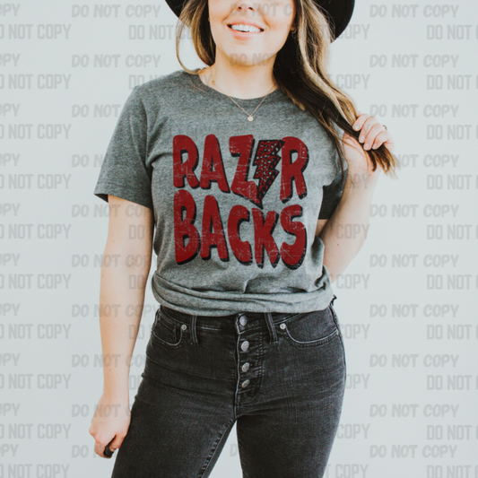 Razorback Distressed Graphic Tee
