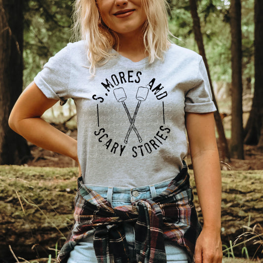 S'MORES AND SCARY STORIES Graphic Tee
